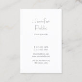 Creative Monogram Slank Luxury Design Trendy Visitekaartje (Achterkant)