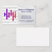 Creative Music Logo | Note Sheet Visitekaartje (Voorkant / Achterkant)