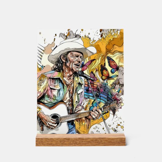 Creative Music Mozaïek 8x10 Prints Acryl Bord (Voorkant)