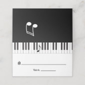 Creative Musicians Piano Keys Wedding (Buitenkant ongevouwen)