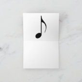 Creative Musicians Piano Keys Wedding Bedankkaart (Binnen)