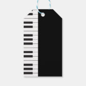 Creative Musicians Piano Keys Wedding Cadeaulabel (Achterkant)