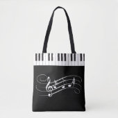Creative Musicians Piano Keys Wedding Draagtas (Voorkant)