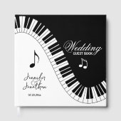 Creative Musicians Piano Keys Wedding Gastenboek (Voorkant)