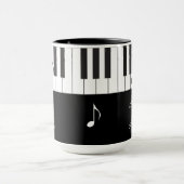 Creative Musicians Piano Keys Wedding Mok (Midden)