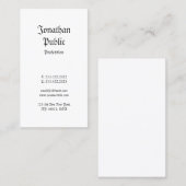 Creative Nostalgic Classic  Professional Visitekaartje (Voorkant / Achterkant)