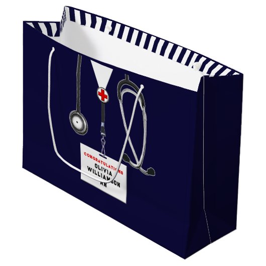 Creative Nurse Afstuderen Grote Geschenktas Groot Cadeauzakje (Voorkant Gekanteld)
