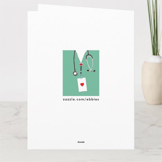Creative Nurse Afstuderen Kaart (Achterkant)