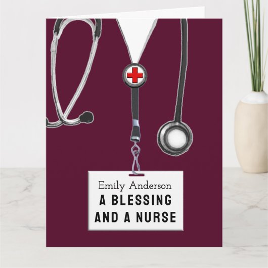 Creative Nurse Afstuderen Kaart (Voorkant)