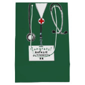 Creative Nurse Afstuderen Medium Gift Bag Cadeauzakje (Achterkant)
