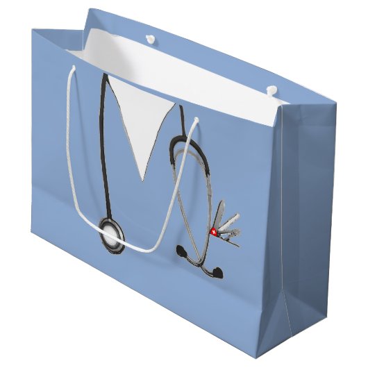Creative Nurse Gift Bag Groot Cadeauzakje (Voorkant Gekanteld)