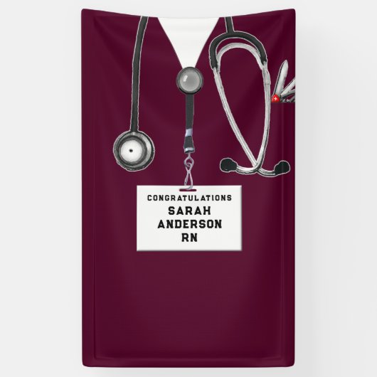Creative Nursing School Afstuderen Spandoek (Verticaal)