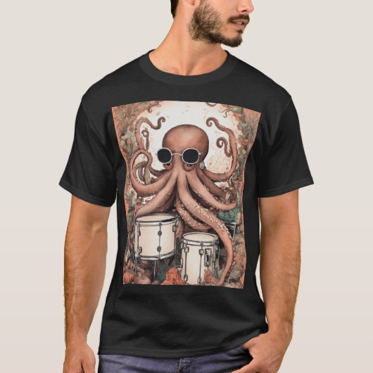 Creative Octopus T-shirt Design (Voorkant)