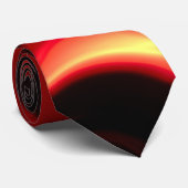 Creative Original Stijlvol Rood Zwart Abstract Stropdas (Opgerold)