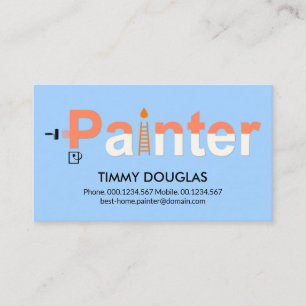 Creative Painter Tools Signage Painage Contractor Visitekaartje