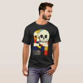 Creative Patchwork Skull Abstract Shapes Artful Gr T-shirt (Voorkant volledig)