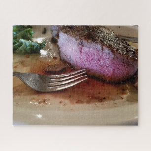 Creative paysage steak photo puzzle puzzle