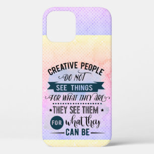 Creative People citeert Word Art iPhone 12 Hoesje