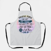 Creative People citeert Word Art Schort (Voorkant)