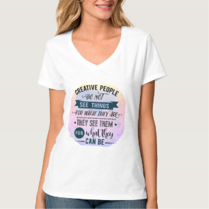 Creative People citeert Word Art T-shirt