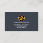 Creative Pet Sitter Signement Colorful Dog Cat Visitekaartje (Achterkant)