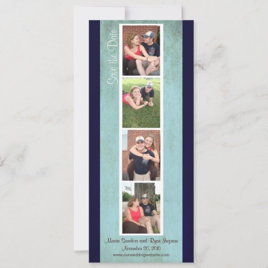 Creative Photo Booth Save the Date (Sky Blue) (Voorkant)