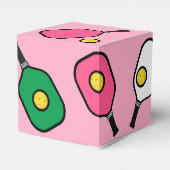 Creative Pickleball Pink Bedankdoosjes (Achterkant)