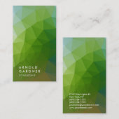 Creative Plain Green Pattern Trendy Consultant Visitekaartje (Voorkant / Achterkant)