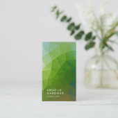 Creative Plain Green Pattern Trendy Consultant Visitekaartje (Staand voorkant)