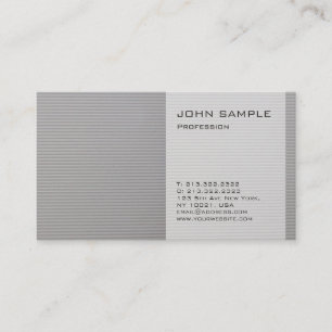 Creative Plain Modern Professional Elegant Grey Visitekaartje