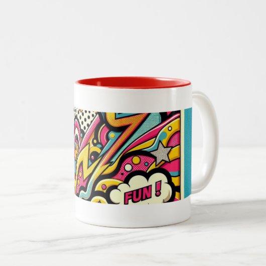 Creative Pop Art FUN Mok (Voorkant rechts)