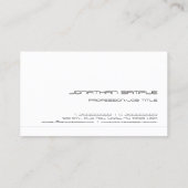 Creative Professional Modern Minimal Unieke Visitekaartje (Achterkant)