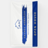 Creative Realtor Real Estate Home Paint Blue Spandoek (Verticaal)