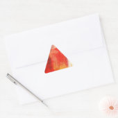 Creative Red Abstract Driehoek Sticker (Envelop)
