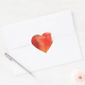 Creative Red Abstract Hart Sticker (Envelop)