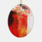 Creative Red Abstract Keramisch Ornament (Rechts)