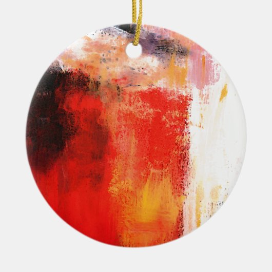 Creative Red Abstract Keramisch Ornament (Voorkant)
