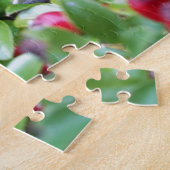 Creative red berries woods photo jigsaw puzzle (Côté)