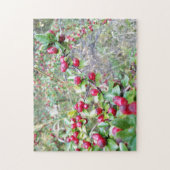 Creative red berries woods photo jigsaw puzzle (Vertical)