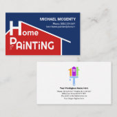 Creative Red Home Rooftop Building Visitekaartje (Voorkant / Achterkant)