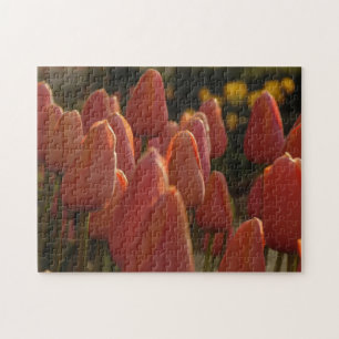 Creative Red Tulip Flowers Legpuzzel