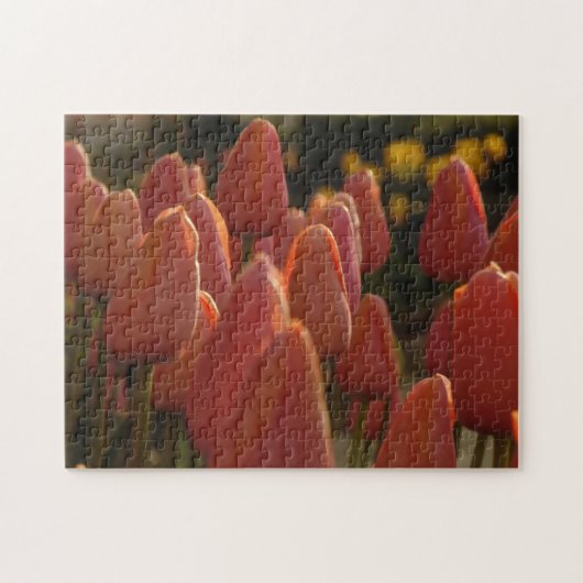 Creative Red Tulip Flowers Legpuzzel (Horizontaal)