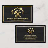 Creative Rooftop Spanner Hammer Gold Lijst Visitekaartje (Voorkant / Achterkant)