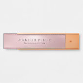 Creative Roos Gold Glitter Moderne Sjabloon Classy Deurbordje (Voorkant)