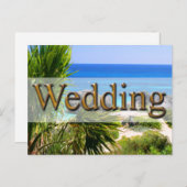 Creative Save the Date Card Aankondigingskaart (Voorkant / Achterkant)