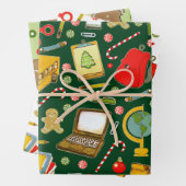 Creative School Teacher Vakantiegift Inpakpapier Vel (In situ)