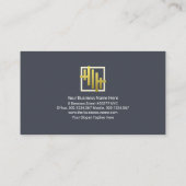 Creative Silver Construction Re-Bar Lines Engineer Visitekaartje (Achterkant)