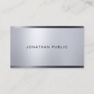 Creative Silver Let Professional Modern Visitekaartje