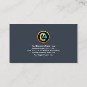 Creative Silver Re-Bar Lines Construction Engineer Visitekaartje (Achterkant)