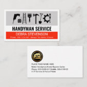 Creative Simple Handyman Tools Layer Visitekaartje (Voorkant / Achterkant)